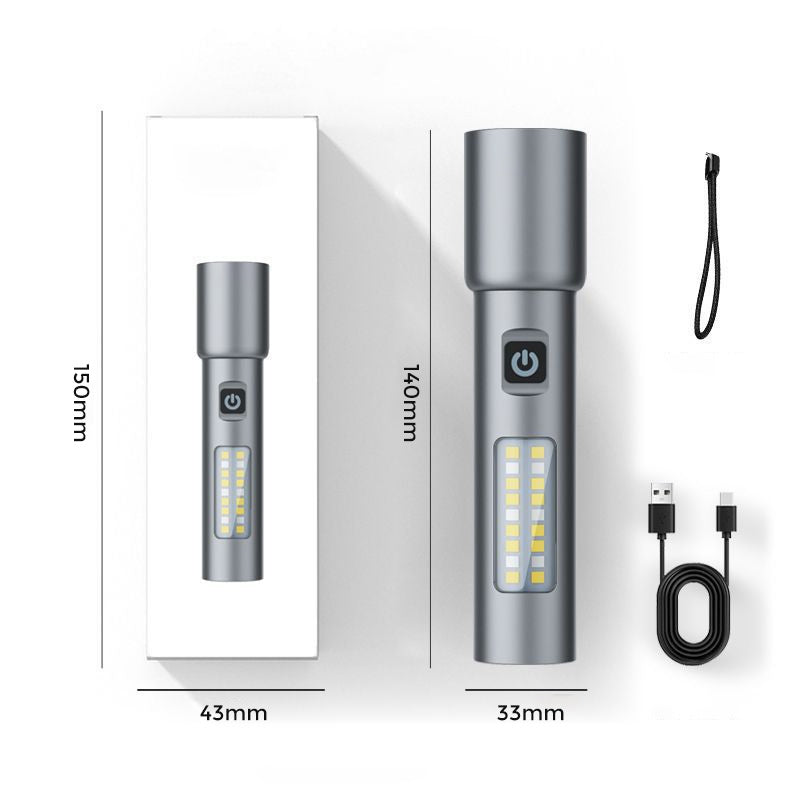 🔥2025 HOT SALE🔥Ultra-Bright Zoomable Ficklampa