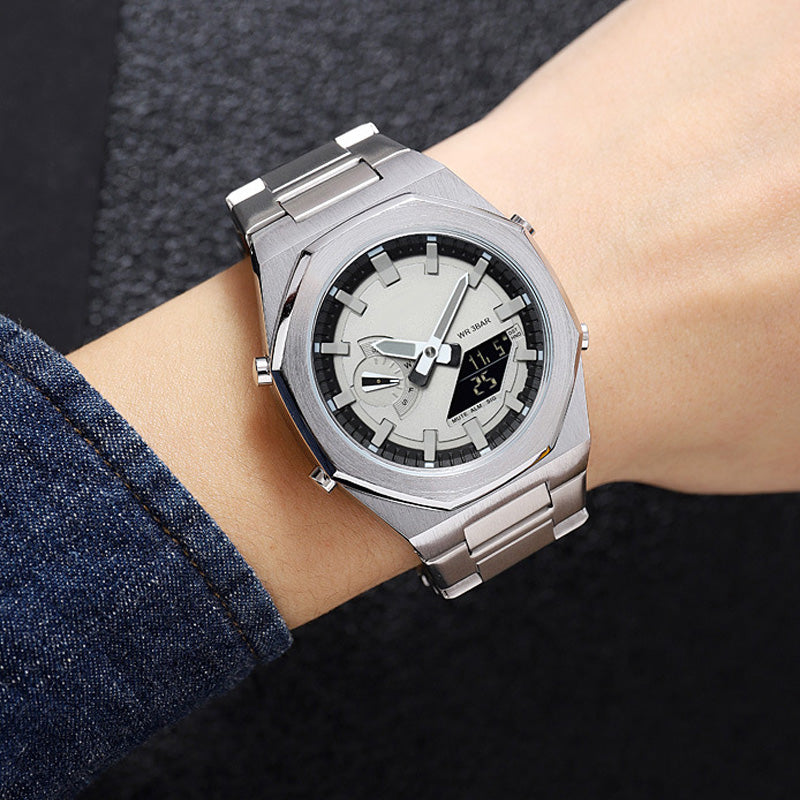 🔥2025-Superexplosiv-Lyxens gentleman🔥Multifunktionell Stilren Herrklocka med Kvartsur