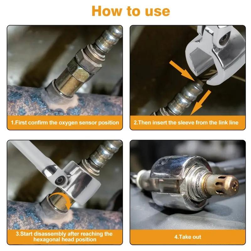 👍50% OFF👍⚒️🚗Nyckelverktyg för syresensor med flexibelt huvud