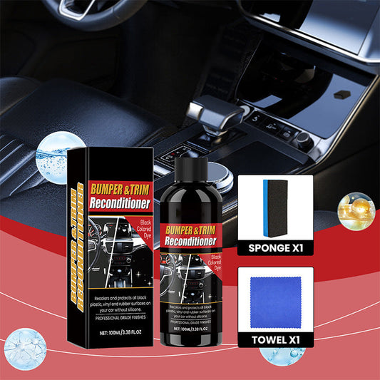 Car Black Plastic Interior Restorer