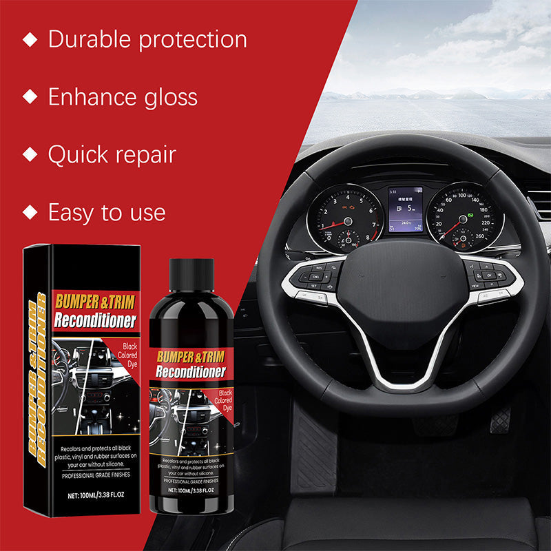 Car Black Plastic Interior Restorer