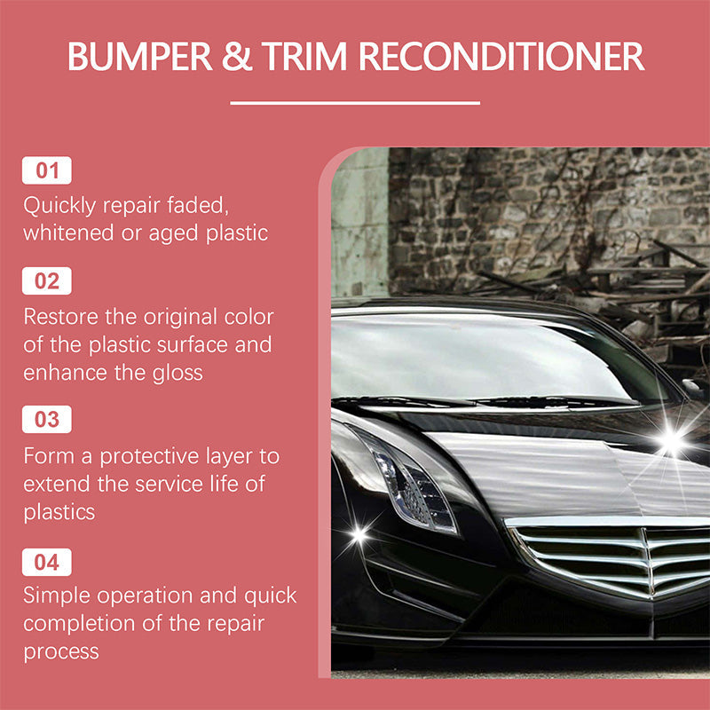 Car Black Plastic Interior Restorer