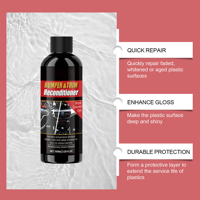 Car Black Plastic Interior Restorer