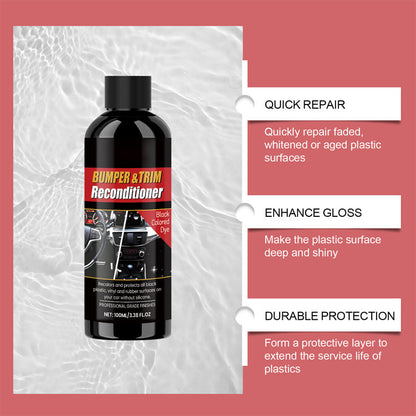 Car Black Plastic Interior Restorer