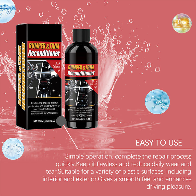 Car Black Plastic Interior Restorer