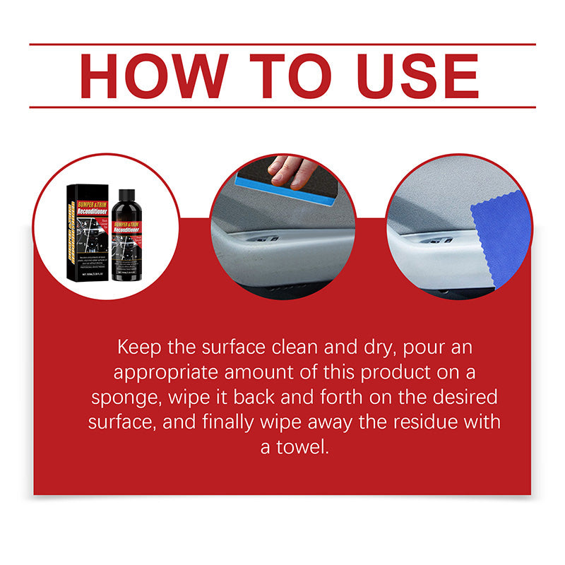 Car Black Plastic Interior Restorer