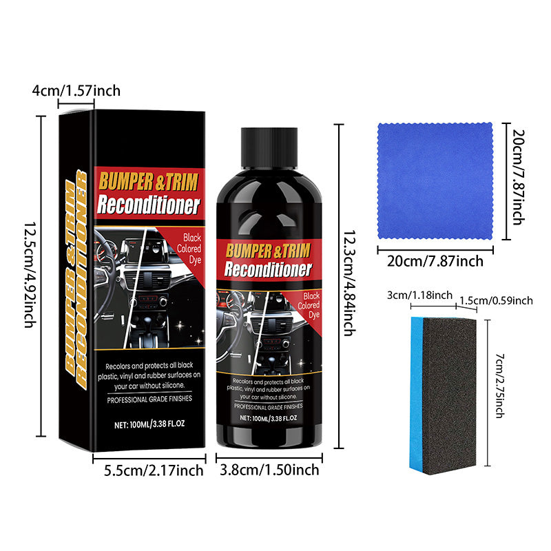 Car Black Plastic Interior Restorer