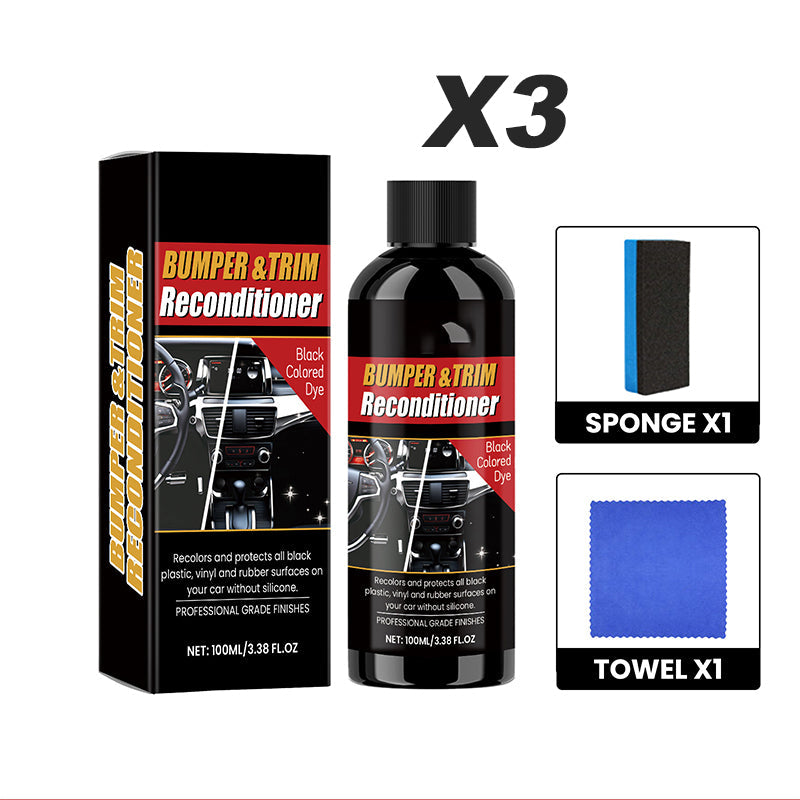 Car Black Plastic Interior Restorer