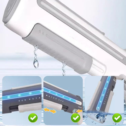 Långdistans elektrisk vattenblaster med LED för barn och vuxna