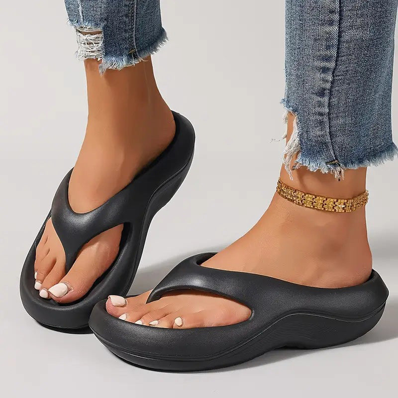 🍃Mode Halkfria Flip Flops med mjuk tjock sula