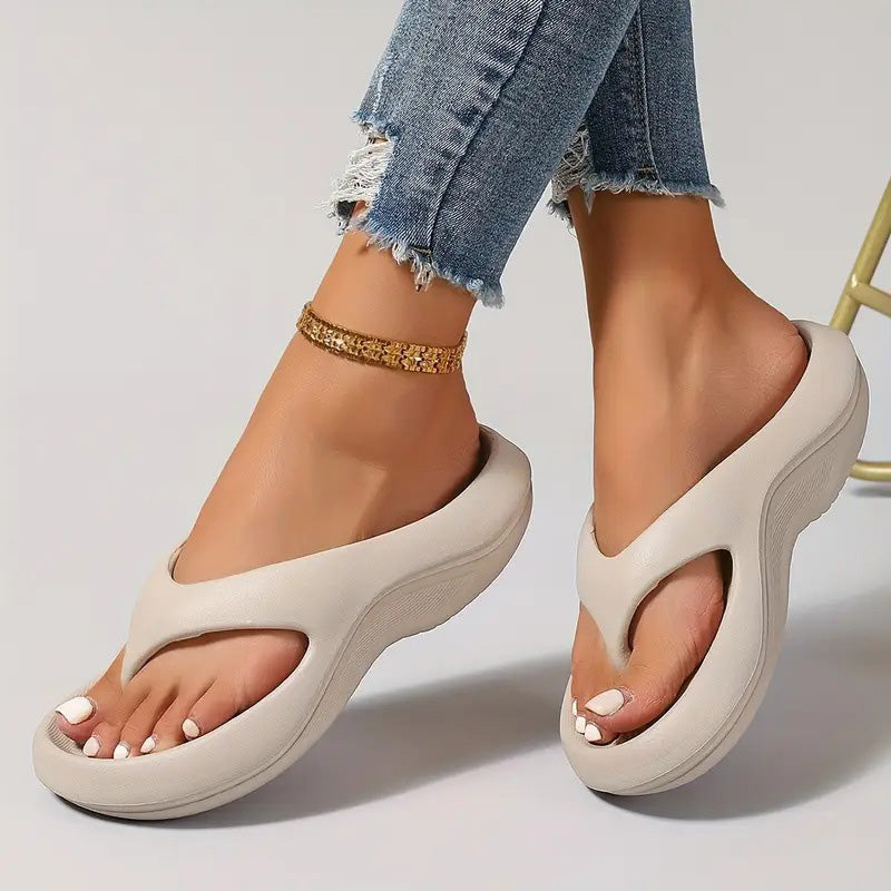 🍃Mode Halkfria Flip Flops med mjuk tjock sula