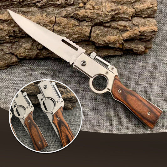 🔥Portabel fällkniv i rostfritt stål för utomhusbruk🗡️