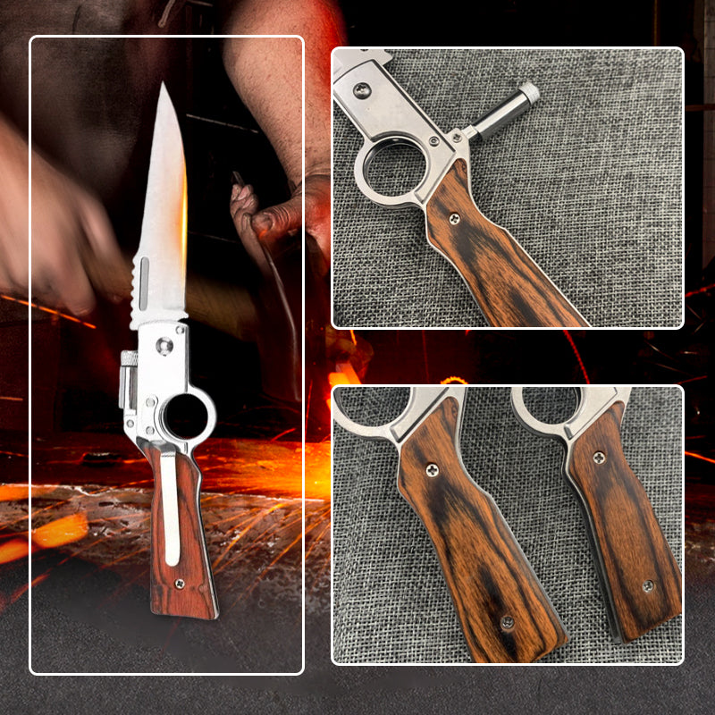 🔥Portabel fällkniv i rostfritt stål för utomhusbruk🗡️