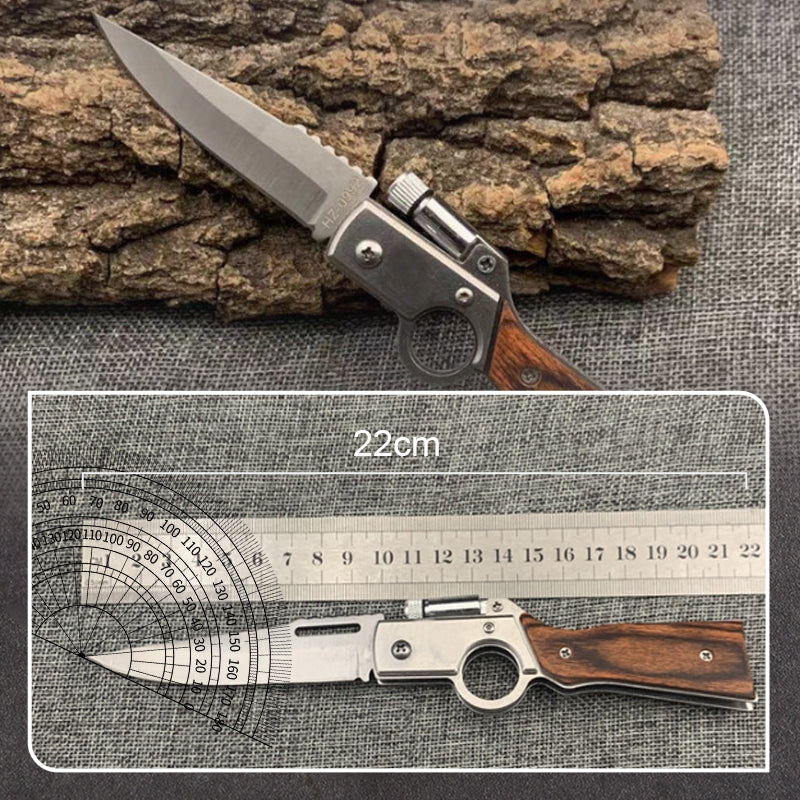 🔥Portabel fällkniv i rostfritt stål för utomhusbruk🗡️
