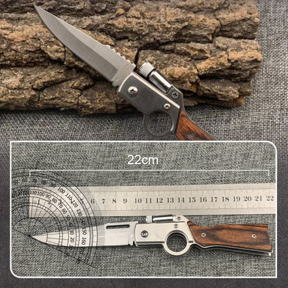 🔥Portabel fällkniv i rostfritt stål för utomhusbruk🗡️