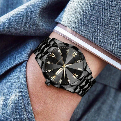 🔥Lyxiga vattentäta analoga kvartsklockor för män