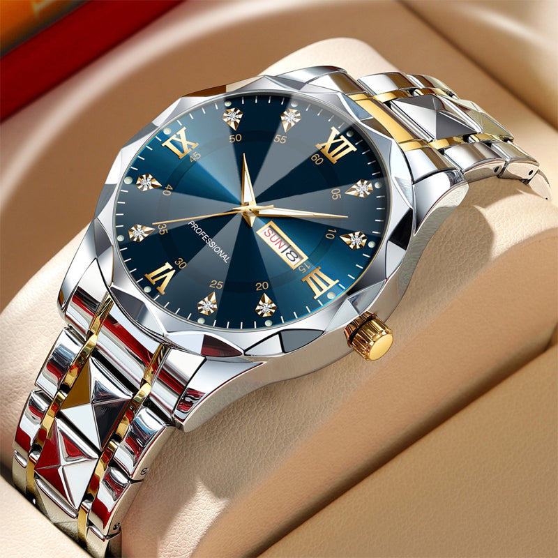 🔥Lyxiga vattentäta analoga kvartsklockor för män