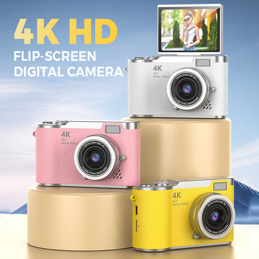 ‼️🔥Tidsbegränsat erbjudande📷4K HD digitalkamera med flipskärm💥