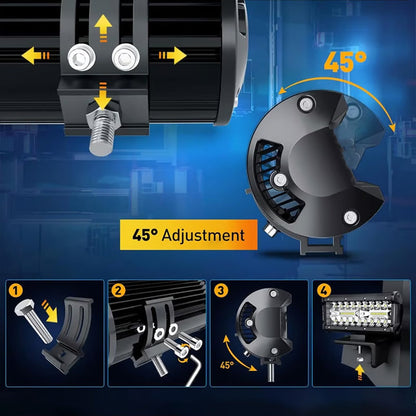 🔥Kraftfull LED-ljusramp-set för bilar