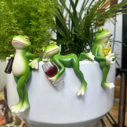 🔥Grodfigurer i miniatyr Växtdekorationer