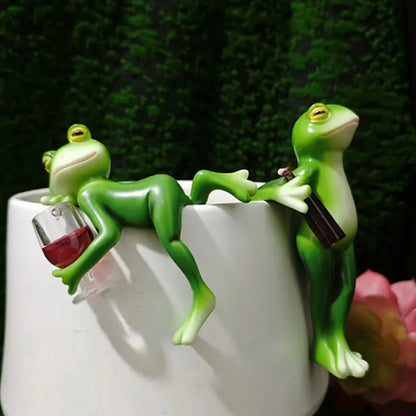 🔥Grodfigurer i miniatyr Växtdekorationer
