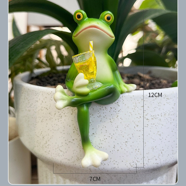 🔥Grodfigurer i miniatyr Växtdekorationer