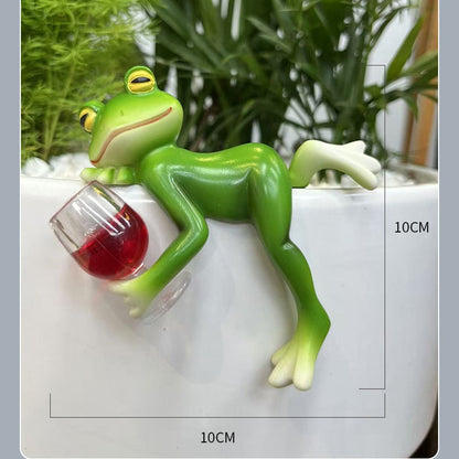 🔥Grodfigurer i miniatyr Växtdekorationer