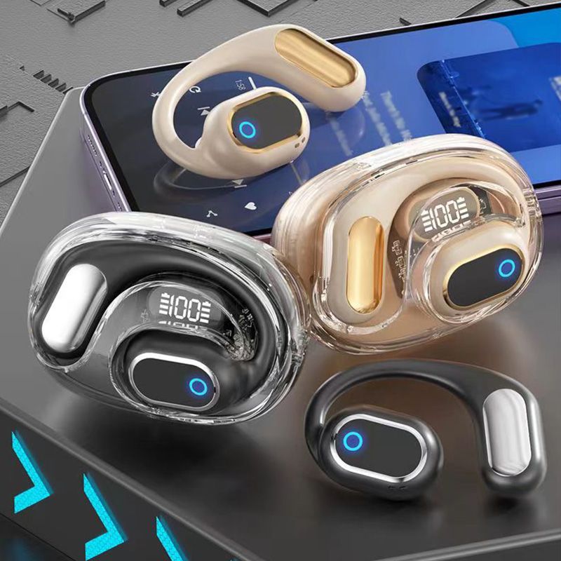 🔥Ergonomiska Hörlurar med Hängande Stil och Brusreducering, Trådlösa Bluetooth