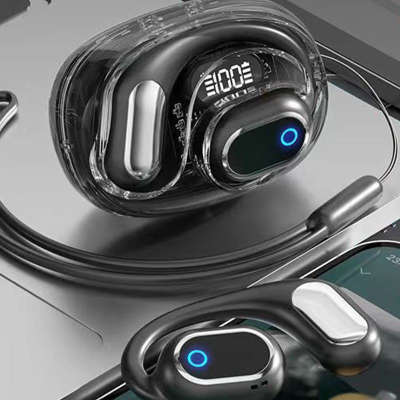 🔥Ergonomiska Hörlurar med Hängande Stil och Brusreducering, Trådlösa Bluetooth
