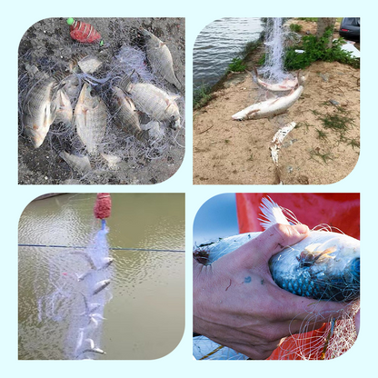 🔥Fiskegarn med Fjäderbete-Fälla