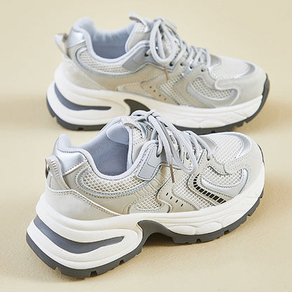 👟 50 % RABATT UNDER BEGRÄNSAD TID! ✨ Casual sneakers med tjock sula – lätta, i ventilerande mesh, i retrostil 🍂