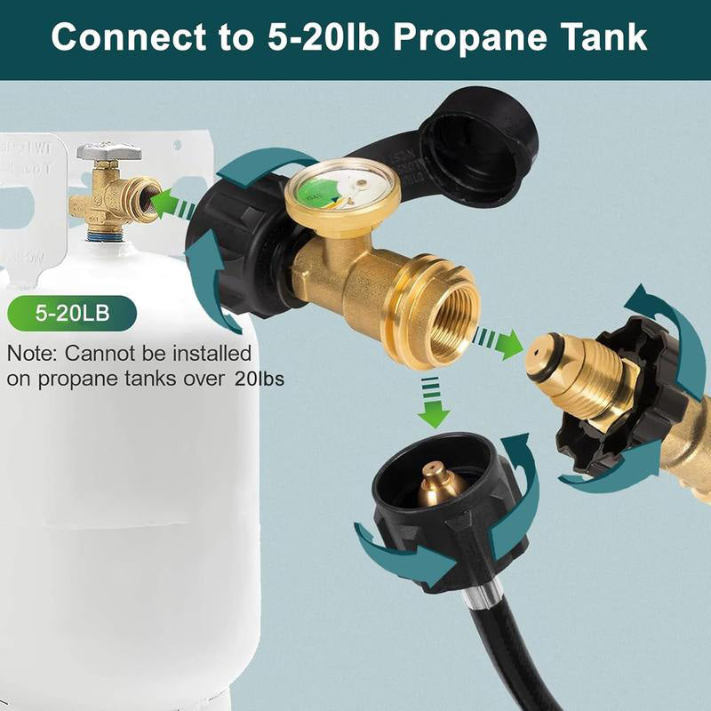 🔥Nivåindikator för propan för 5-20-lb-tankar