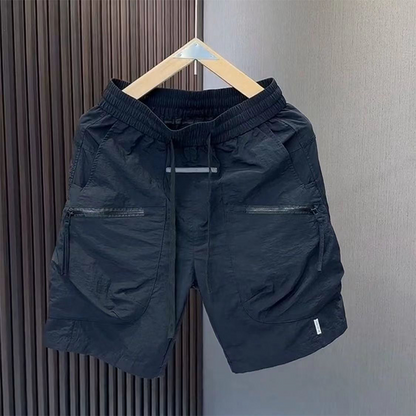 Herrshorts med midja, avslappnade komfortshorts