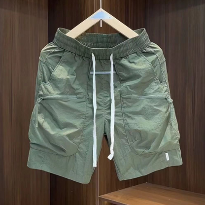 Herrshorts med midja, avslappnade komfortshorts