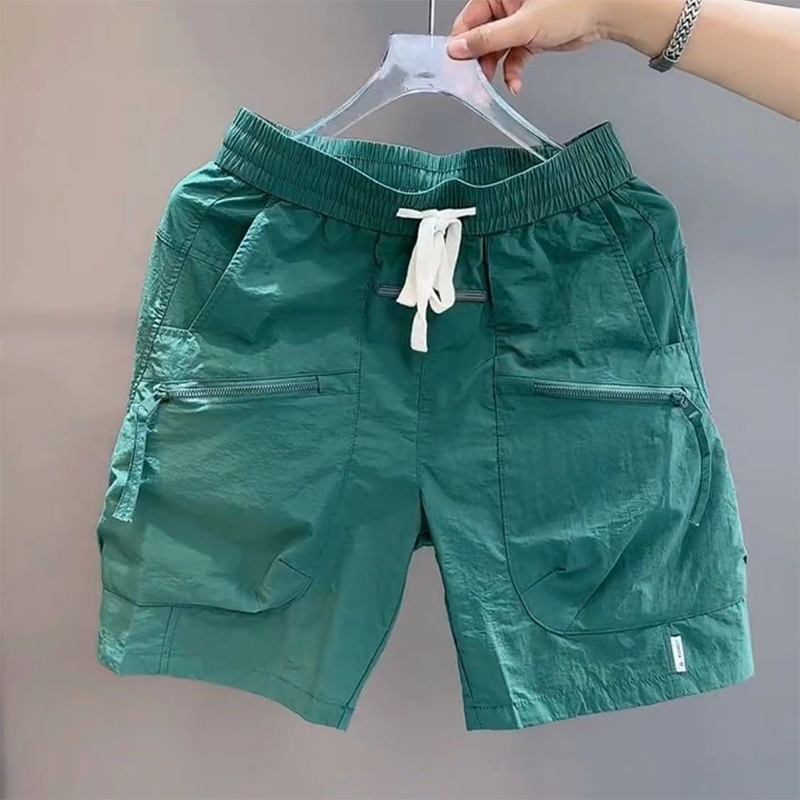 Herrshorts med midja, avslappnade komfortshorts