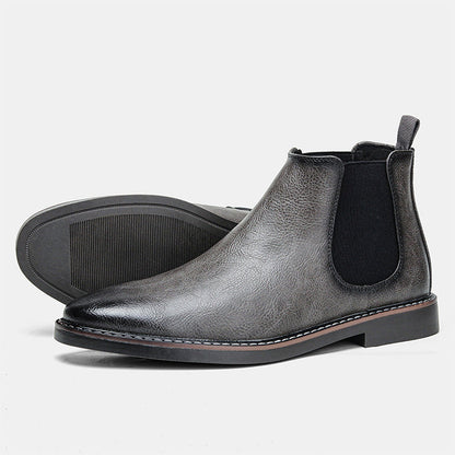 🔥Fri leverans -  Chelsea boots i vintageläder för män