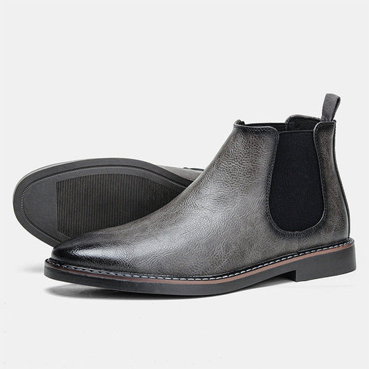 🔥Fri leverans -  Chelsea boots i vintageläder för män