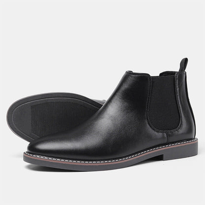 🔥Fri leverans -  Chelsea boots i vintageläder för män