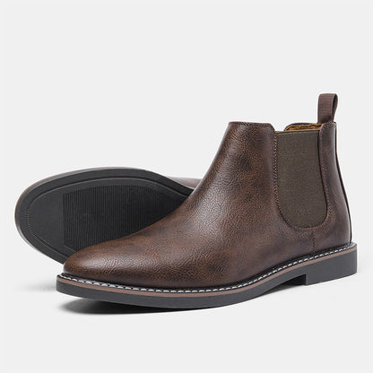 🔥Fri leverans -  Chelsea boots i vintageläder för män
