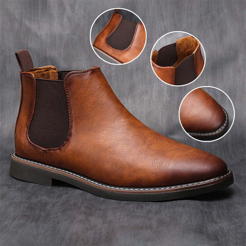 🔥Fri leverans -  Chelsea boots i vintageläder för män