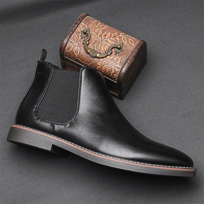 🔥Fri leverans -  Chelsea boots i vintageläder för män