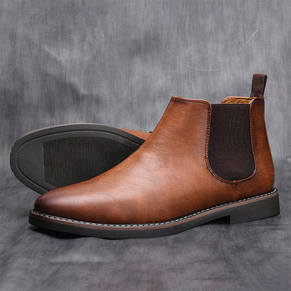 🔥Fri leverans -  Chelsea boots i vintageläder för män