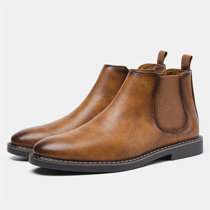 🔥Fri leverans -  Chelsea boots i vintageläder för män