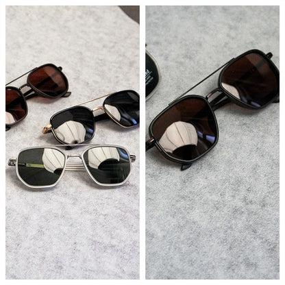 ✨Tidsbegränsat erbjudande: 50 % rabatt🥰 Geometriska polariserade solglasögon med dubbel ram – djärv stil, kristallklar syn!🕶️