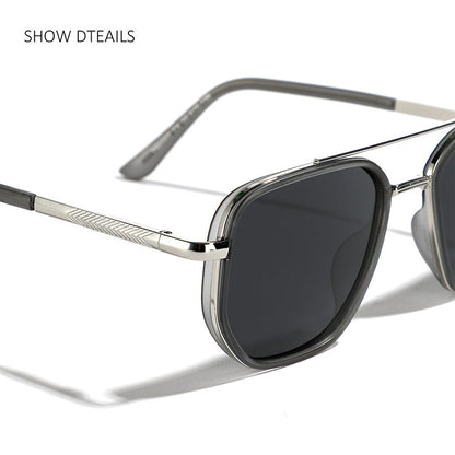 ✨Tidsbegränsat erbjudande: 50 % rabatt🥰 Geometriska polariserade solglasögon med dubbel ram – djärv stil, kristallklar syn!🕶️