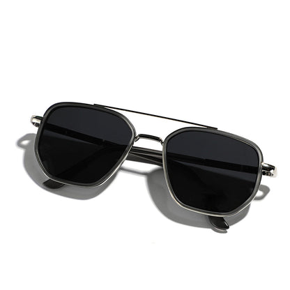 ✨Tidsbegränsat erbjudande: 50 % rabatt🥰 Geometriska polariserade solglasögon med dubbel ram – djärv stil, kristallklar syn!🕶️