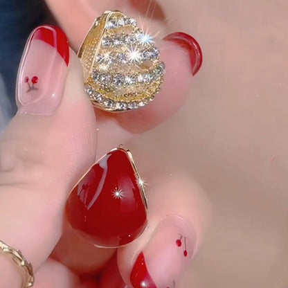 🔥Eleganta Vintage Zirconia-örhängen för kvinnor