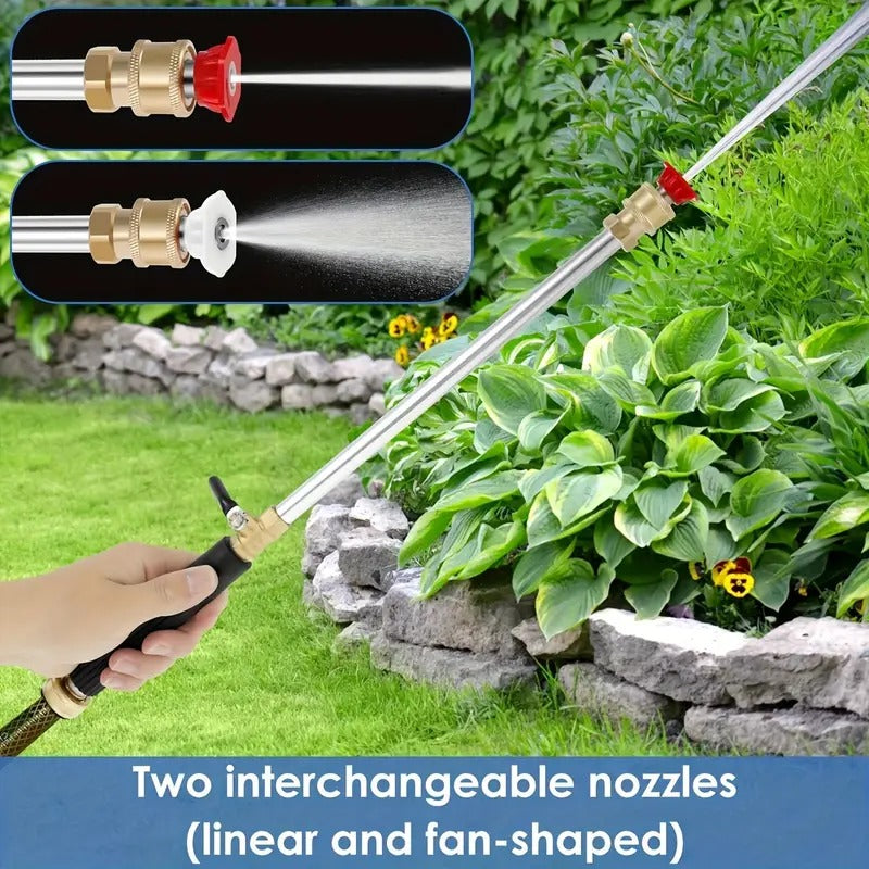 🔫 50% OFF! 💦 High-pressure water gun – 3 interchangeable nozzles, durable aluminium alloy & powerful ✨ 🚗