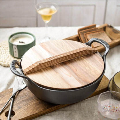 🎁Hot Sale 50% Rabatt⏳Obehandlad dubbelörad rundbottnad hushållspanna