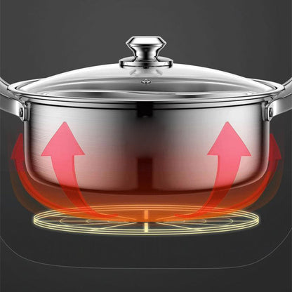 ⏳Tidsbegränsad special🍲Förtjockad varmgryta i rostfritt stål med dubbel smak🏘️